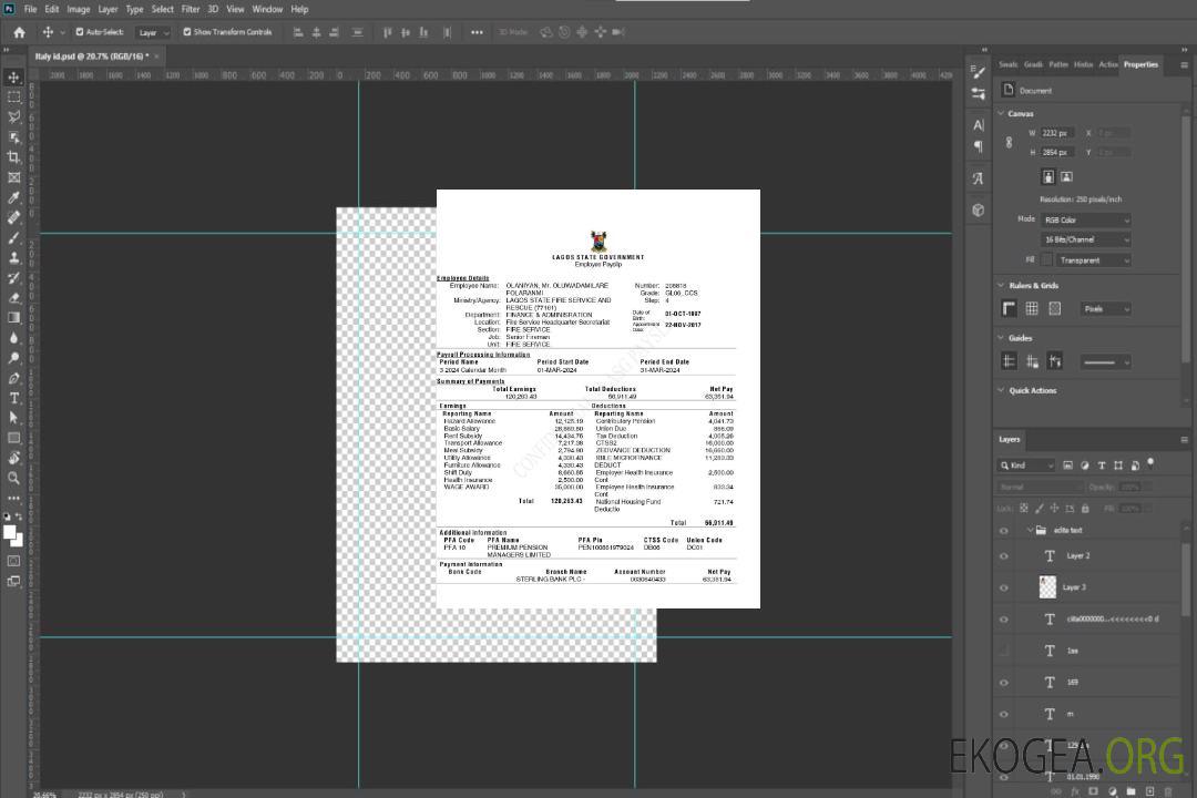 Modèle de fiche de paie des employés du gouvernement de l'État de Lagos aux formats Word et PDF.pdf, 1 template Modèle de fiche de paie des employés du gouvernement de l'État de Lagos aux formats Word et PDF.pdf, 1 template